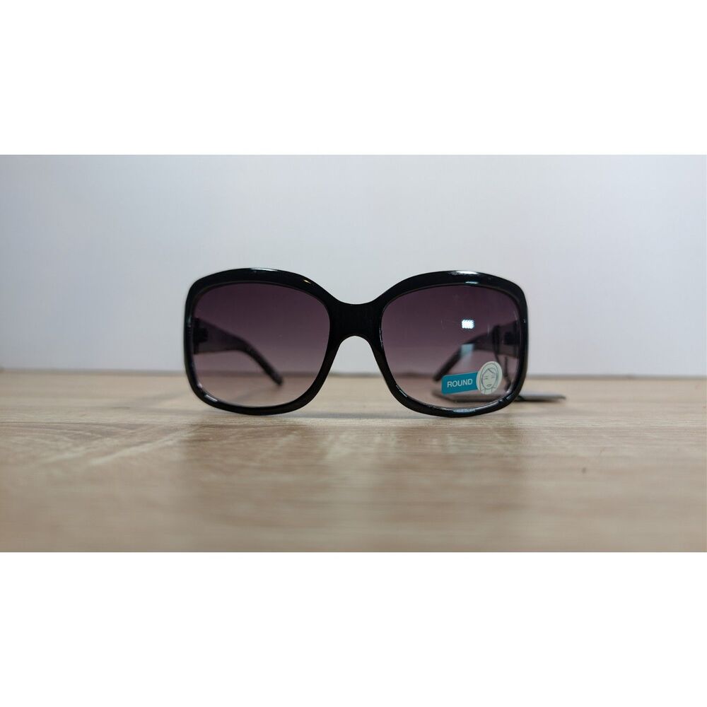 Foster Grant Designer Collection Sunglasses Black Frame Gradient Lens NWT